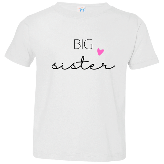 BIG SISTER TODDLER JERSEY T-SHIRT