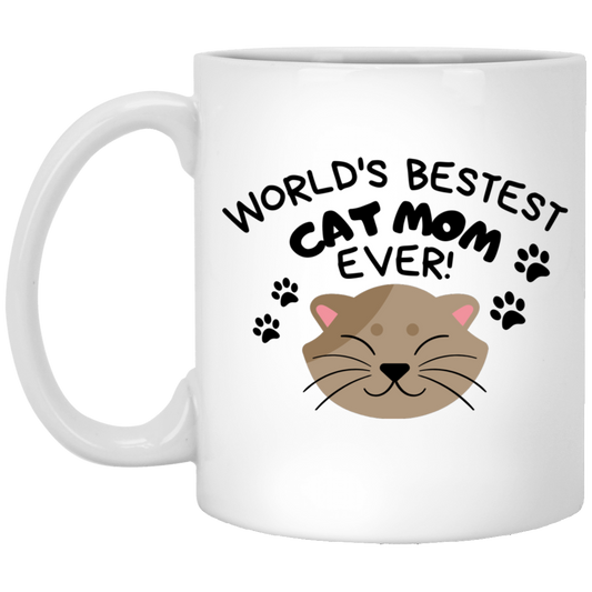 WORLD'S BESTEST CAT MOM EVER CUP