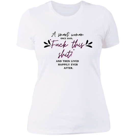 SMART WOMAN LADIES BOYFRIEND T-SHIRT