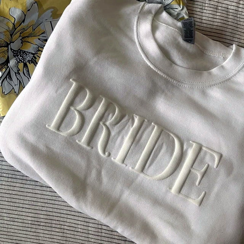 FUTURE MRS. EMBOSSED BRIDE SWEATSHIRT,  ENGAGEMENT GIFT,  BRIDAL SWEATSHIRT, NEW FUTURE MRS SWEATSHIRT