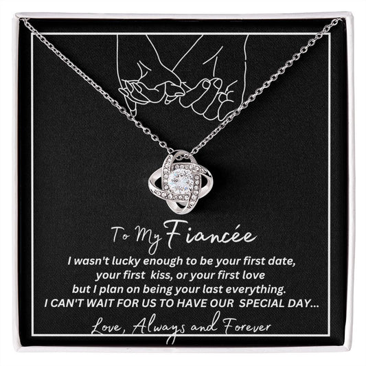 To My Fiancée Love Knot Necklace