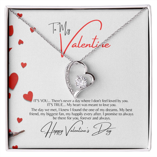 VALENTINE HEART NECKLACE FOR WIFE, GIRLFRIEND, SOULMATE.